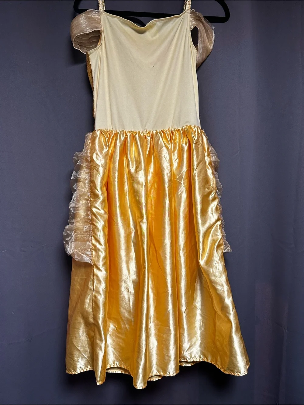 Gold Princess Costume Dress for Kids - Sparkling Party Gown
